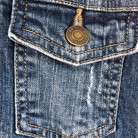 Girls Gap Denim Jeans Jacket - Picture 4 of 8